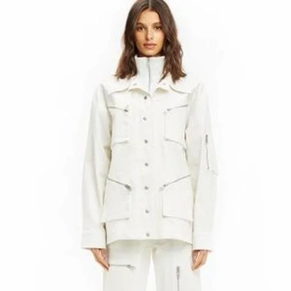Jackets Coats Nwt Iamgia Elevara White Utility